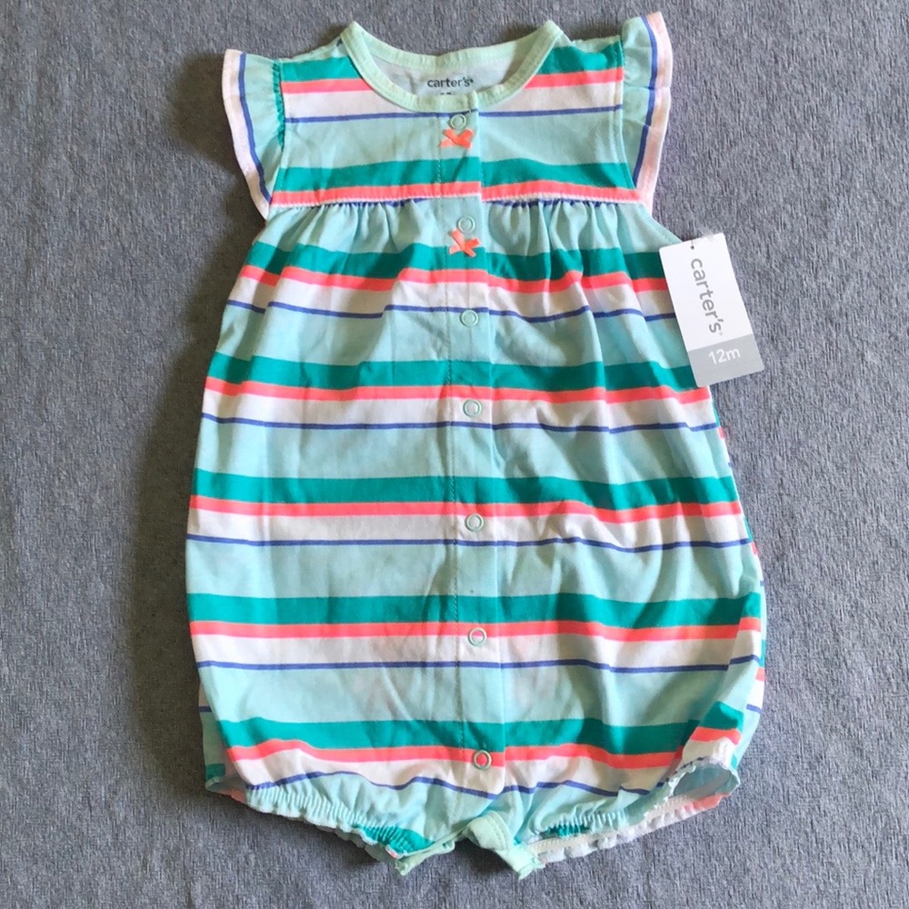 NWT Carter’s baby girl romper